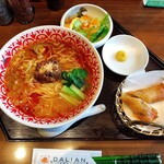 大連餃子基地 DALIAN - トマト坦々麺セット（卵抜き）