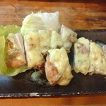 もつ焼 まるい - フォルマッジョチキンステーキ