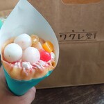 クレープ専門店 亀有ワクレ堂 - フルーツ白玉　５５０円
