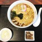 そば処 あみや - 玉とじうどん（650円＋税）