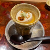 雨ニモマケズ - 天然虎河豚の白子備長炭炙りの茶碗蒸し