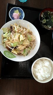 食い処 二代目 しぶ家 - 野菜炒め定食