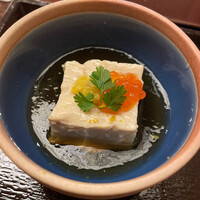 京都祇園 天ぷら八坂圓堂 - 汲み上げ湯葉　イクラ　旨味ジュレ
