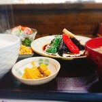 Ajitei Hana No Ya - 今回の定食を別角度で。