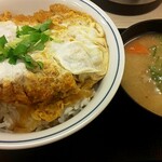 Katsuya - カツ丼（竹）、とん汁（小）