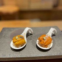 鮨 あさひ - 雲丹食べ比べ
