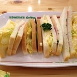 Komeda Kohi Ten - タマゴサンド　550円