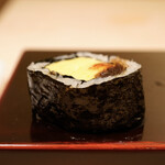 すし処 めくみ - 甘海老の出汁巻と干瓢の太巻き