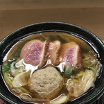 赤坂 菊乃井 - 昼懐石１３３１０円。鴨鍋。絶対に去年より美味しくなっています。葱の甘みが素晴らしく、鴨も柔らかで、お出汁一滴も残さずいただきました（╹◡╹）（╹◡╹）