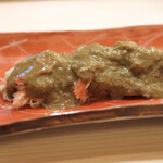 すし処 めくみ - 「三口でどうぞ」って言われます。