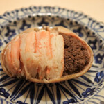 すし処 めくみ - 香箱蟹…今シーズンはこれでラストらしい。タイミングが良かった！