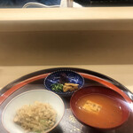 赤坂 菊乃井 - 昼懐石１３３１０円。穴子御飯、金時人参すり流し。穴子の旨味たっぷりの御飯が、とーっても美味しかったです（╹◡╹）（╹◡╹）