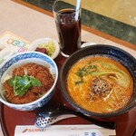 Resutoransampou - ヒレカツ丼&担々麺ランチ　1188円