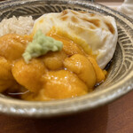 いしまる - 痛風丼ですな　トラフグの白子のエッチな事、そこにクリアなウニが混ざれば罪悪感も吹っ飛びます