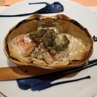 越前がに・旬のお料理 らでん - ずわい甲羅焼き　