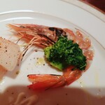 カフェ セキミヤ - 天使の海老の炙り