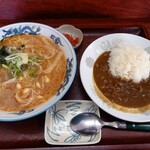 Tarumaiken - この日のオススメ【味噌ラーメンとカレーライスハーフ】