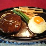 Resutoran Ando Kafe Higuchi - ハンバーグステーキ