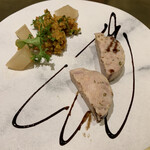 CBC Restaurant - 前菜の冷製鳥とカレー味のクスクス