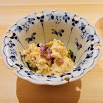 Yakitori Kyoutotachibana - おぼろ湯葉、塩とオリーブオイルで味付け