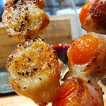 焼き鳥 ばかちん - 手羽塩とトマト