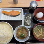 Sukiya - 鮭デラックス朝食 ¥550- 2021.12.29 Wed.