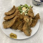 ゆたか食堂 - 豆あじフライ200円