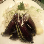 寿松庵 本店 - 麺は緑みをおびてだったんぽく思えましたミャ。