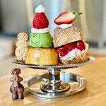 暮らしの選択屋 マワリテメクル - いちごサンドアラモード、抹茶豆乳アイス追加