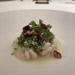 カンテサンス - 白子とピーカンナッツ