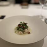 カンテサンス - 白子とピーカンナッツ