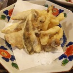 金町製麺 - 天婦羅（太刀魚＋しめじ）