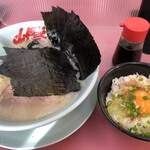 山岡家 - 塩ラーメンとTKGのサービスセットA