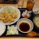 元咲 - かしわ天定食¥990-