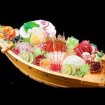 Large catch of sashimi