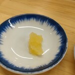 長浜ラーメン 一心亭 - おろしニンニク様