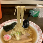 向嶋 だるま - ラーメン　細麺
