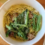 タパス＆タパス - グリルチキンと春菊のジェノバクリームソース 1,000円（税込）