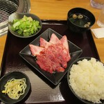 焼肉 乙ちゃん - 上カルビ＆上ロース定食の肉１.５倍（ご飯大）