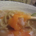 Sumibi Yakitori Monya - で、麺と絡めます～