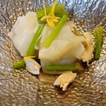 創作旬菜 崎 - カブとささ身のサラダ