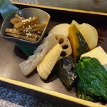 創作旬菜 崎 - 煮物盛り合わせ