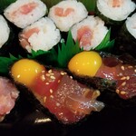 回転寿司すノ家 - まぐろユッケ