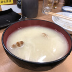 多け乃 - あさりの味噌汁　白味噌でした