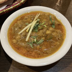 大阪ハラールレストラン - 日替わりカレーのエッグチャナ