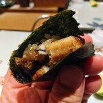 鮓 きずな - 穴子手巻き