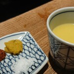 とり田 - 濡れ七味・濡れ山椒・塩 & スープ