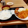 とんかつ日高 - ロースカツと唐揚げ定食（ご飯大盛）