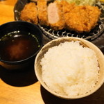 勝烈亭 新市街本店 - 2012.11 ご飯、味噌汁