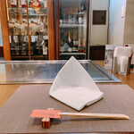 神戸ステーキハウス 和豪 - 鉄板前のカウンター席に着席(^-^)